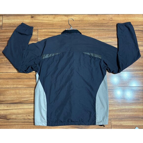 Patagonia Mens Embroidered Logo Full-Zip Windbreaker Jacket Black Gray Large - Picture 8 of 12